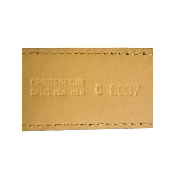 Lanvin Men’s Brown Leather Suede Belt - Size 110/44 - Picture 3 of 5